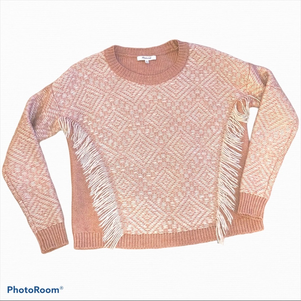 Madewell Reverse-Diamond Pullover Sweater - Picture 2 of 7
